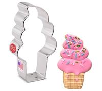 Ann Clark Cookie Cutters Soft Serve Ice Cream Cone Cookie Cutter, 10.16 cm