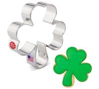 Ann Clark Cookie Cutters St. Patrick's Day Irish Shamrock Cookie Cutter, 9.5 cm