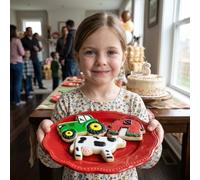 Ann Clark Country Farm Cookie Cutters 3-Pc. Set (Barn, Tractor and Cow) Made in USA