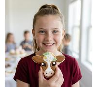 Ann Clark Cute Cow/Steer Face Cookie Cutter, 11.4 cm Made in USA