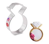 Ann Clark Diamond Engagement Ring Cookie Cutter 9.5 cm, Made in USA