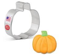 Ann Clark Fall/Halloween Small Pumpkin Cookie Cutter, 7.6 cm Made in USA