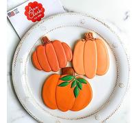 Ann Clark Halloween Cookie Cutters - 3-Pc. Set Made in USA: Jack o Lantern, Tall Pumpkin, Pumpkin Gourd