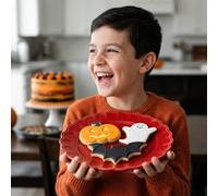 Ann Clark Halloween Cookie Cutters 3-Pc. Set (Pumpkin, Ghost, Bat) Made in USA