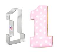Ann Clark Large Number 1 Cookie Cutter 11.4cm, Made in USA