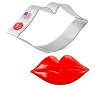 Ann Clark Lips/Kiss Cookie Cutter for Valentine's Day, 10.8 cm Made in USA