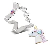 Ann Clark Unicorn Head Cookie Cutter 10.2 cm, Made in USA | Magical Shape, Perfect Size, America's Largest Cookie Cutter Maker, Food-Safe American Steel