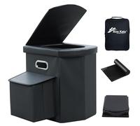 Ann Katy Upgrade XL Portable Toilet for Adults, Extra Large Portable Travel Floding Toilet, Camping Tall Toilets with Lid for Adults and Kids Compact Potty for Car,Hiking,Beach and Camping