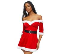 Ann Summers Bardot Sexy Santa Dress, Size: XX Large, Red