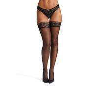Ann Summers Bridal Fishnet Hold Ups, Seamed Hold Ups, Silicone Strips, Stay In Place Stockings, Black Stockings For Women