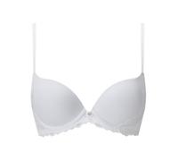 Ann Summers Bridal Sexy Lace Smoothing Plunge Bra, A-DD Cup, Women Underwire with Padded Cups, Smoothing Finish, T-Shirt Bra White - Womens Lingerie