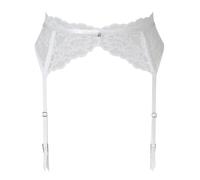 Ann Summers Bridal Sexy Lace Suspender Belt Stylish Suspenders Belt for Stockings with Adjustable Straps, Hook-and-Eye Back Fastening & Delicate Floral Lace