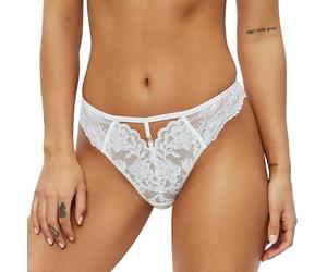 Ann Summers Bridal The Icon Brazilian Knickers - Flattering Women's Underwear with Lace, Sequins & Mesh Back - Shimmering Womens Lingerie with Playful Cut-Out Design (White)