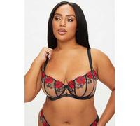 Caged Rose Non Padded Fuller Bust Balcony Bra Ann Summers Multi 34E