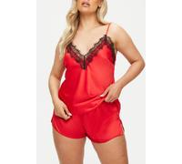 Cerise Satin Cami Set Red Ann Summers Red XS
