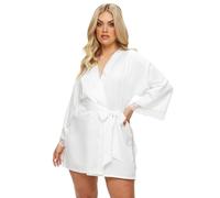 Ann Summers Cherryann Satin Robe Satin Dressing Gown for Women, Lightweight Dressing Gown, Tie Waist Kimono Dressing Gowns - Genuine Womens Lingerie