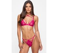 Ann Summers Desirable Crotchless Set In Pink Pink M