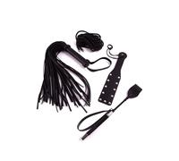 Ann Summers Dominant Set - 4 Piece Set (Rope 10m, Flogger, Paddle, Mini Crop) - Bondage Kits - BDSM, Fantasy Couples Play, Dominate or Surrender - Black