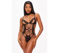 Ann Summers Evening Desire Crotchless Body In Black Black XL