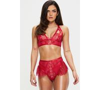 Ann Summers Exuberant Crotchless Set In Red Red XXL
