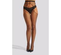 Ann Summers Fishnet Crotchless Tights In Black Black S