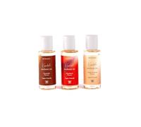 Ann Summers Flavoured Kissable Massage Oil Trio Set, 3 Mini Bottles Massage Oil in Strawberry, Salted Caramel and Chocolate Flavours, Moisturing Formula