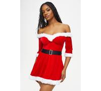 Ann Summers Bardot Sexy Santa Dress, Size: X Large, Red