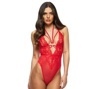 Ann Summers Confession Crotchless Body, Bright Red X S