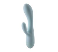Ann Summers My Viv Rabbit Vibrator, 4in Insertable Length, Dual Stimulation, Battery Operated with 10 Functions, Waterproof Vibrator for Women & Couples Play, Adult Sex Toy - Turquoise