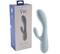 Ann Summers My Viv Rabbit Vibrator, 4in Insertable Length, Dual Stimulation, Battery Operated with 10 Functions, Waterproof Vibrator for Women & Couples Play, Adult Sex Toy - Turquoise