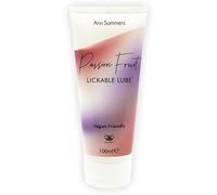 Ann Summers Passionfruit Flavoured Lube (100ml) - Edible Water Based Lube for Oral Pleasure - Vegan-Friendly, Sugar-Free Water Based Lubricant Gel for Smooth Glide - Skin-Kind Lubricants & Licks
