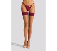 Ann Summers Plain Top Hold Ups In Red Red XL
