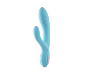 Ann Summers Self Love Dual Rabbit Vibrator, 5in Insertable Length with Dual Stimulation, Rechargable & Waterproof with 20 Functions & Flexible Arm, for Women & Couples Play, Adult Sex Toy - Blue