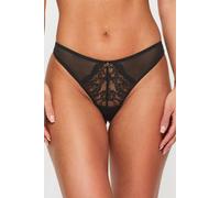 Ann Summers Sexy Lace 3 Pack Thongs, 18, Black - Made from lace containing 50% recycled fibres and mesh containing a minimum of 70% recycled fibres