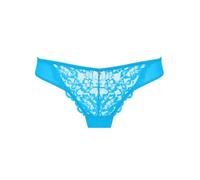 Ann Summers Sexy Lace Brazilian Knickers for Women Stylish and Comfortable Womens Underwear with Mesh Panels & Brazilian Cut Back, Low-Rise Fit with Cotton Gusset Aqua - Womens Lingerie