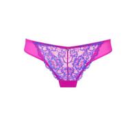 Ann Summers Sexy Lace Brazilian Knickers for Women Stylish and Comfortable Womens Underwear with Mesh Panels & Brazilian Cut Back, Low-Rise Fit with Cotton Gusset Pink/Blue - Womens Lingerie