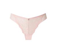 Ann Summers Sexy Lace Brazilian Knickers for Women Stylish and Comfortable Womens Underwear with Two-Tone Lace, Mesh Panels & Brazilian Cut Back, Low-Rise Fit with Cotton Gusset Pale Pink