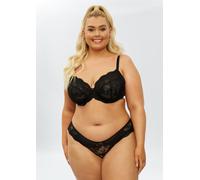 Ann Summers Sexy Lace Planet Fuller Bust Non Padded Plunge Bra, Size: 40E, Black