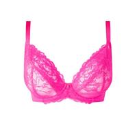 Ann Summers Sexy Lace Fuller Bust Non Padded Plunge Bra Curve-Enhancing Womens Underwear with Underwire Support, Sheer Lace Cups & Power Mesh Wings