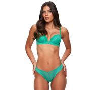 Ann Summers Sexy Lace High Waist Brazilian Knickers for Women Stylish and Comfortable Womens Underwear with Mesh Panels & Brazilian Cut Back, High-Rise Fit with Cotton Gusset Bright Green - Womens