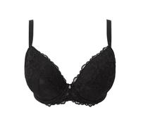 Ann Summers Sexy Lace Padded Plunge Bra, Fuller Bust DD+, A-G Cup, Curve-Enhancing Womens Underwear with Padded Cups & Underwire, Removable Mini Pads for Smaller Sizes, Adjustable Straps Black