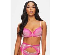 Ann Summers Sexy Lace Planet Underwired Padded Plunge Bra Natural