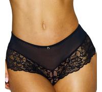 Ann Summers Sexy Lace Short Low-Rise Womens Underwear with Medium Coverage, Semi-Sheer Mesh, Floral Lace Edging & Centre Charm