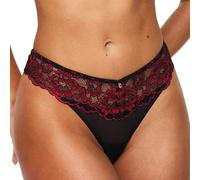 Ann Summers Sexy Lace Thong for Women Black/Red