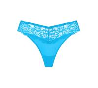 Ann Summers Sexy Lace Thong Low-Rise Womens Underwear, Mesh Back, Delicate Floral Lace & Centre Charm, Cotton Gusset - Stylish and Comfortable G String for Minimal Lines Aqua - Womens Lingerie
