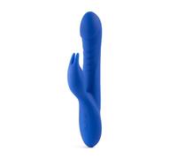 Ann Summers Swivelling Rippled Rabbit, USD Rechargeable Silicone Stimulator with 7 Vibrating Speeds, Waterproof Vibrator for Women & Couples Play - Adult Sex Toy - Blue