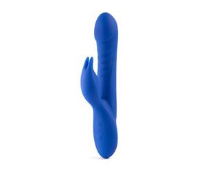 Ann Summers Swivelling Rippled Rabbit, USD Rechargeable Silicone Stimulator with 7 Vibrating Speeds, Waterproof Vibrator for Women & Couples Play - Adult Sex Toy - Blue