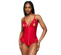 Tasha Crotchless Teddy Ann Summers Red M