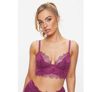 Ann Summers The Beloved Longline Underwired Non Padded Bra Purple/black