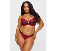 Ann Summers The Hero Full Support Non Padded Bra, Size: 44F, Black/Red